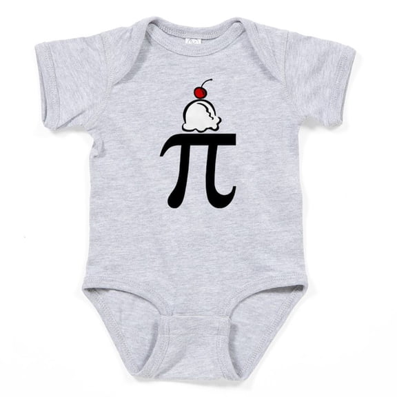 CafePress - Pi A La Mode Infant Bodysuit Body Suit - Cute Infant Bodysuit Baby Romper - Size Newborn - 24 Months