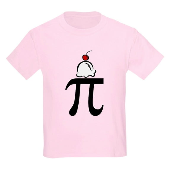 CafePress - Pi A La Mode Kids Light T Shirt - Light T-Shirt Kids XS-XL