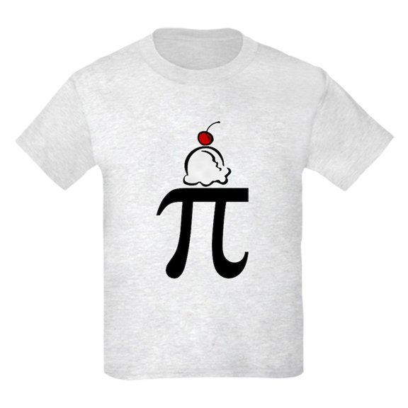 CafePress - Pi A La Mode Kids Light T Shirt - Light T-Shirt Kids XS-XL