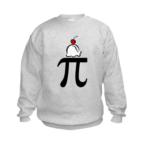 CafePress - Pi A La Mode Kids Sweatshirt - Kids Sweatshirt, Youth Crew Neck Sweatshirt