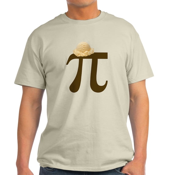 CafePress - Pi A La Mode Light T Shirt - Men's Classic Graphic T-Shirt