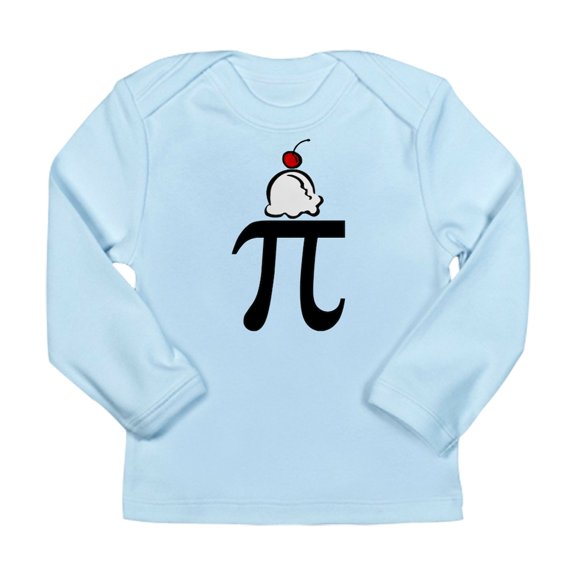 CafePress - Pi A La Mode Long Sleeve T Shirt - Long Sleeve Infant T-Shirt