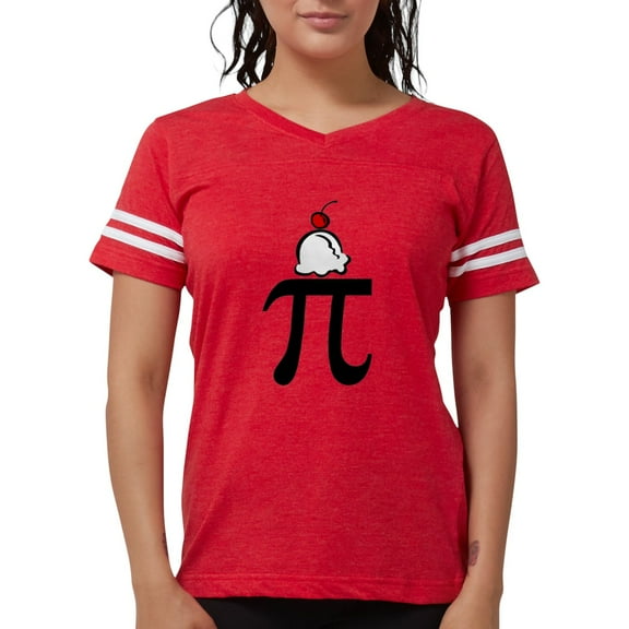 CafePress - Pi A La Mode T Shirt - Womens Football Shirt