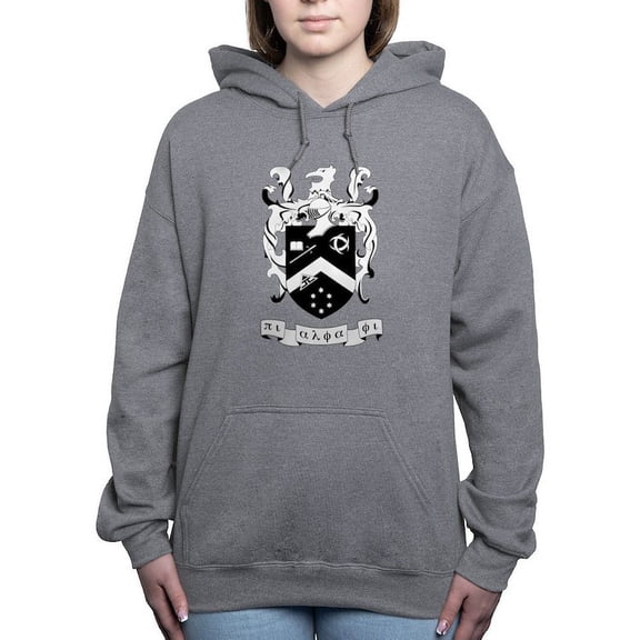 CafePress - Pi Alpha Phi Black And White Crest Sweatshirt - Pullover Hoodie, Classic & Comfortable Hooded Sweatshirt