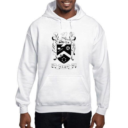 CafePress - Pi Alpha Phi Black And White Crest Sweatshirt - Pullover Hoodie, Hooded Sweatshirt