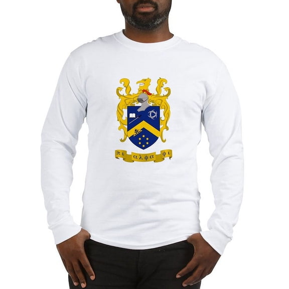 CafePress - Pi Alpha Phi Colored Crest Long Sleeve T Shirt - Unisex Cotton Long Sleeve T-Shirt