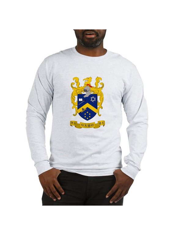 - Pi Alpha Phi Colored Crest Long Sleeve T Shirt - Unisex Cotton Long Sleeve T-Shirt