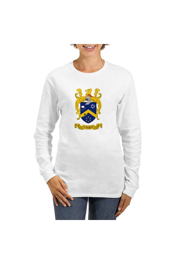 - Pi Alpha Phi Colored Crest Long Sleeve T Shirt - Women's Long Sleeve Graphic Casual T-Shirt