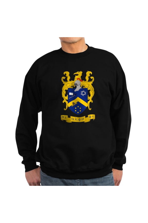 - Pi Alpha Phi Colored Crest Sweatshirt - Classic Crew Neck Sweatshirt