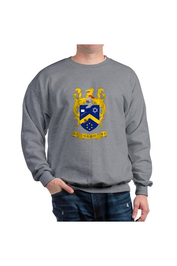 - Pi Alpha Phi Colored Crest Sweatshirt - Crew Neck Sweatshirt