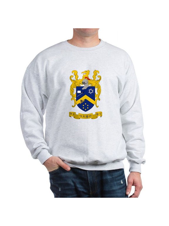 - Pi Alpha Phi Colored Crest Sweatshirt - Crew Neck Sweatshirt