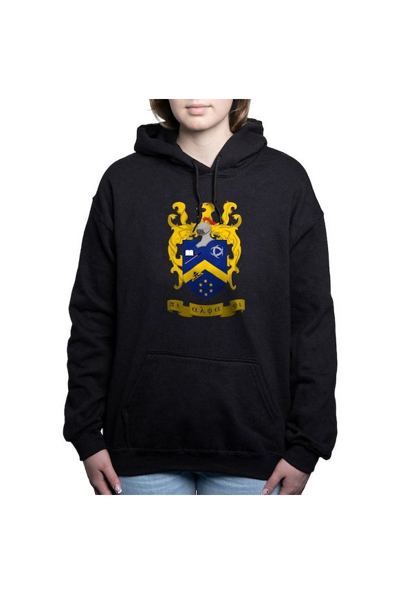 - Pi Alpha Phi Colored Crest Sweatshirt - Pullover Hoodie, Classic & Comfortable Hooded Sweatshirt