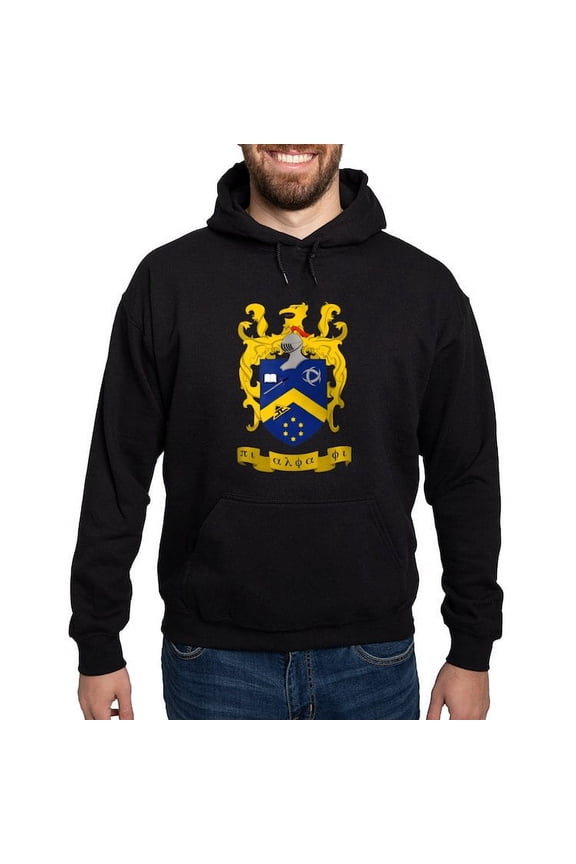 - Pi Alpha Phi Colored Crest Sweatshirt - Pullover Hoodie, Classic, Comfortable Hooded Sweatshirt