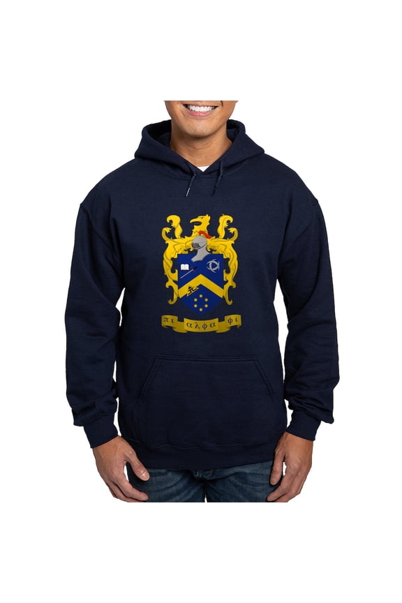 - Pi Alpha Phi Colored Crest Sweatshirt - Pullover Hoodie, Classic, Comfortable Hooded Sweatshirt