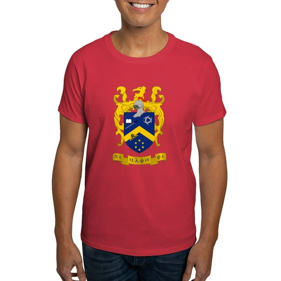CafePress - Pi Alpha Phi Colored Crest T Shirt - Men's Classic Graphic Cotton T-Shirt