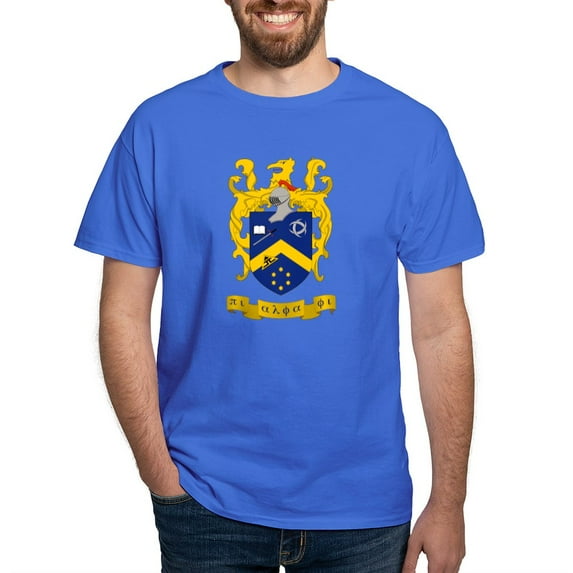 CafePress - Pi Alpha Phi Colored Crest T Shirt - Men's Classic Graphic Cotton T-Shirt