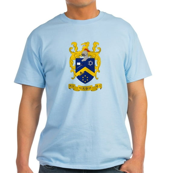 CafePress - Pi Alpha Phi Colored Crest T Shirt - Men's Classic Graphic T-Shirt