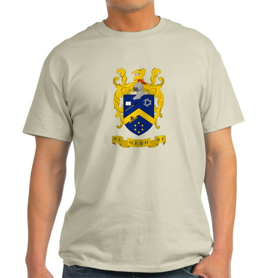 CafePress - Pi Alpha Phi Colored Crest T Shirt - Men's Classic Graphic T-Shirt