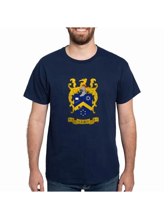 - Pi Alpha Phi Colored Crest T Shirt - Men's Classic Cotton T-Shirts