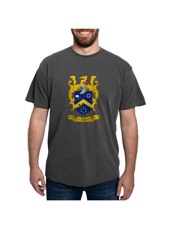 - Pi Alpha Phi Colored Crest T Shirt - Mens Comfort Colors Shirt