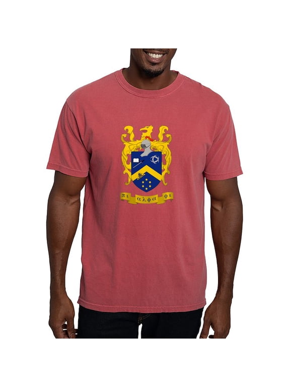 - Pi Alpha Phi Colored Crest T Shirt - Mens Comfort Colors Shirt