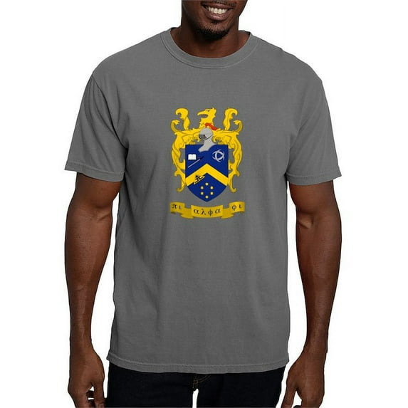 CafePress - Pi Alpha Phi Colored Crest T Shirt - Mens Comfort Colors Shirt