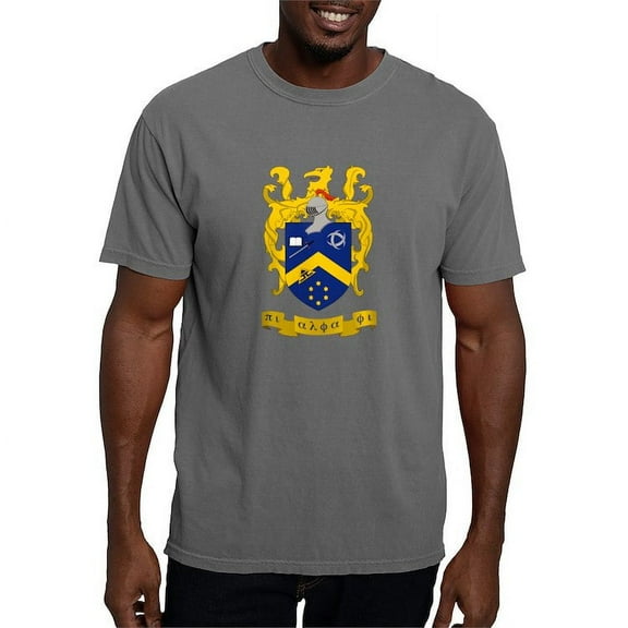 CafePress - Pi Alpha Phi Colored Crest T Shirt - Mens Comfort Colors Shirt