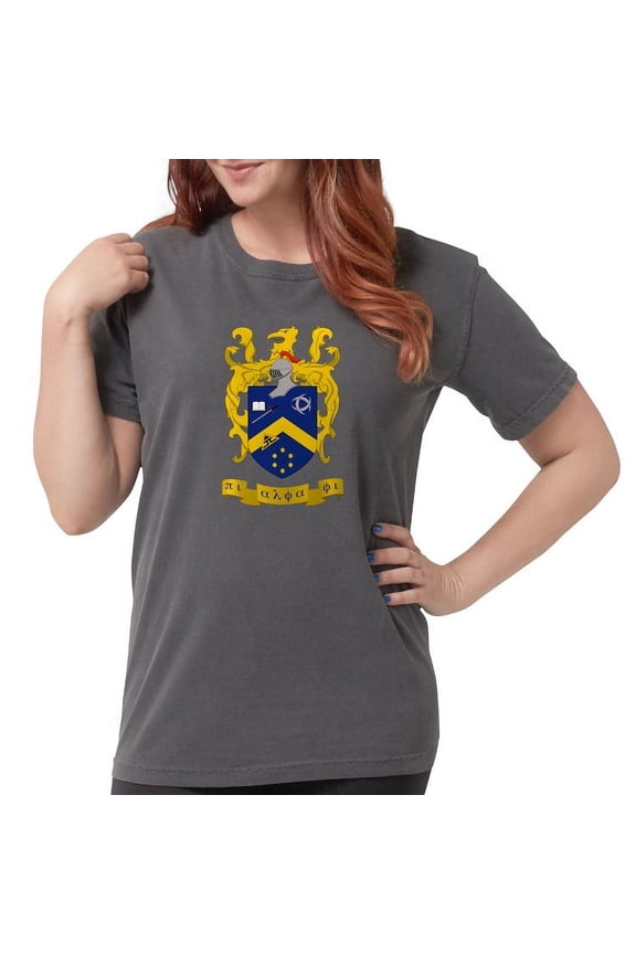 - Pi Alpha Phi Colored Crest T Shirt - Womens Comfort Colors® Shirt