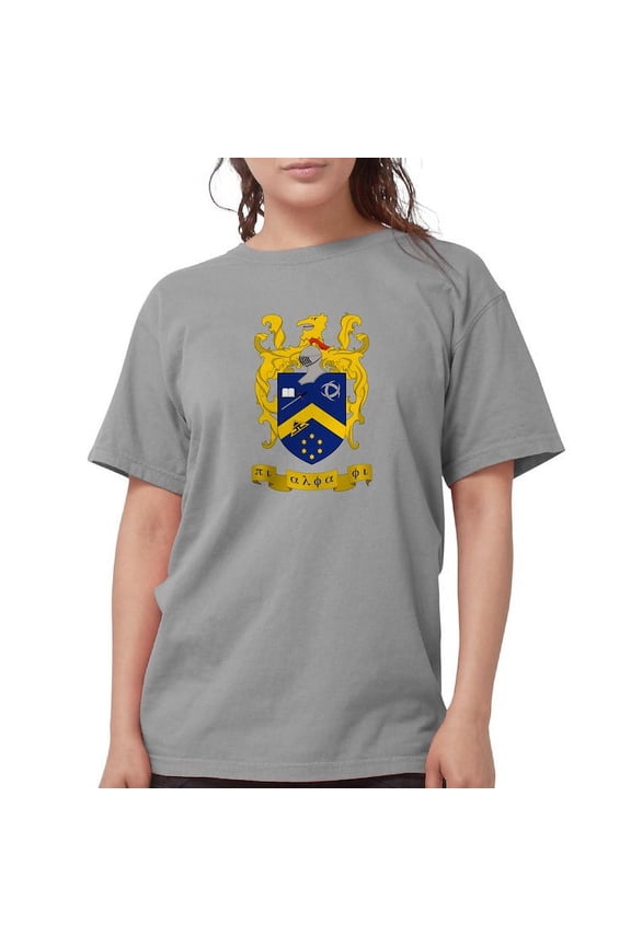 - Pi Alpha Phi Colored Crest T Shirt - Womens Comfort Colors® Shirt