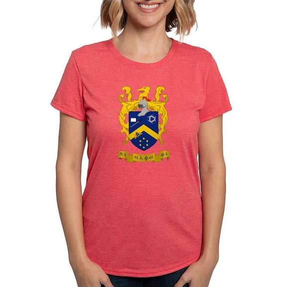 CafePress - Pi Alpha Phi Colored Crest T Shirt - Womens Tri-blend T-Shirt