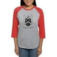 thumbnail image 1 of CafePress - Pi Alpha Phi Crest Greyscale Long Sleeve T Shirt - Womens Baseball Tee, 1 of 4