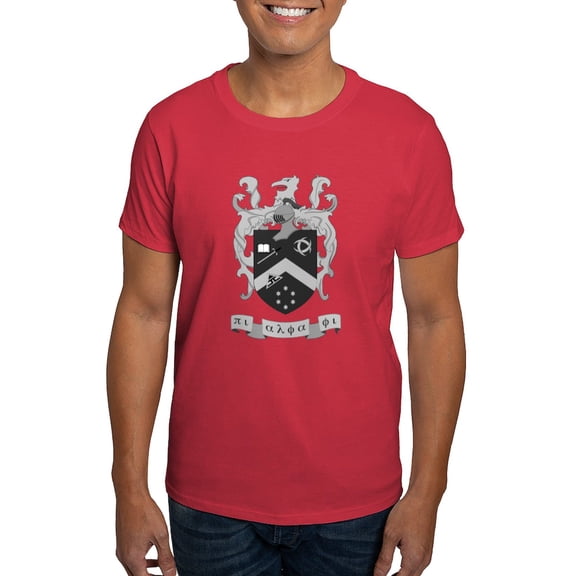 CafePress - Pi Alpha Phi Crest Greyscale T Shirt - Men's Classic Graphic Cotton T-Shirt