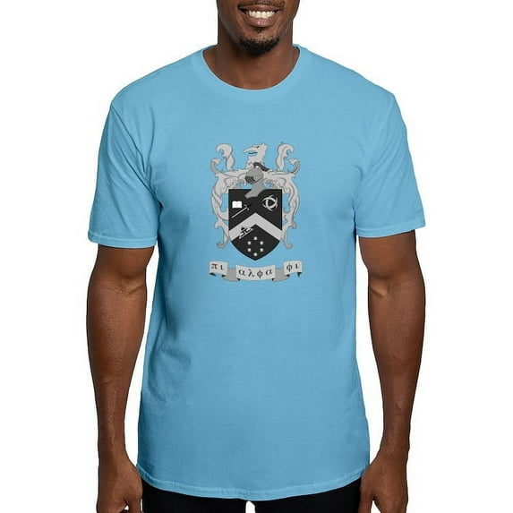 CafePress - Pi Alpha Phi Crest Greyscale T Shirt - Fitted T-Shirt, Vintage Fit Soft Cotton Tee