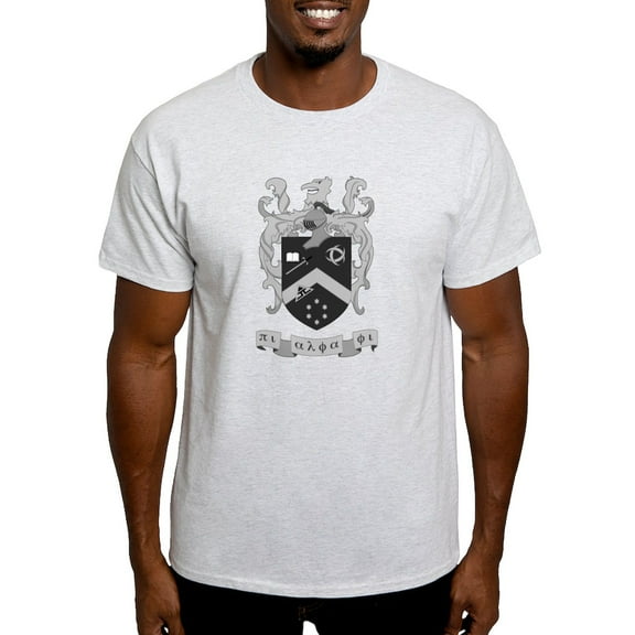 CafePress - Pi Alpha Phi Crest Greyscale T Shirt - Men's Classic Graphic T-Shirt