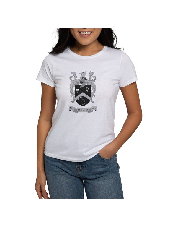 - Pi Alpha Phi Crest Greyscale T Shirt - Women's Classic T-Shirt