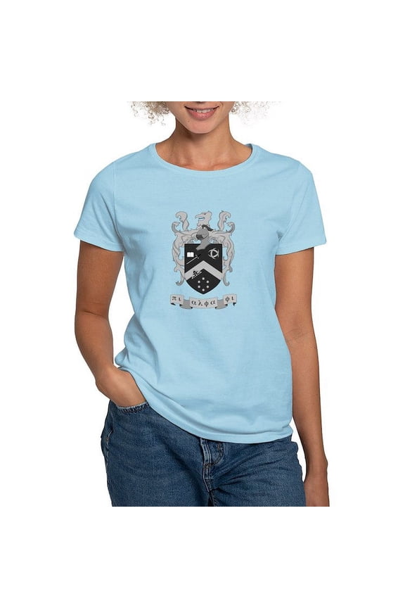 - Pi Alpha Phi Crest Greyscale T Shirt - Women's Classic T-Shirt