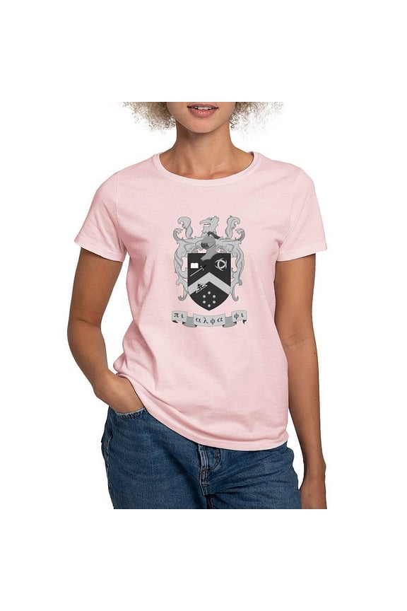 - Pi Alpha Phi Crest Greyscale T Shirt - Women's Classic T-Shirt