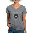 thumbnail image 1 of CafePress - Pi Alpha Phi Crest Greyscale T Shirt - Women's V-Neck Dark T-Shirt, 1 of 4