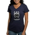 thumbnail image 1 of CafePress - Pi Alpha Phi Crest Greyscale T Shirt - Women's V-Neck Dark T-Shirt, 1 of 4