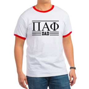 CafePress - Pi Alpha Phi Dad T Shirt - 100% Cotton Ringed T-Shirt