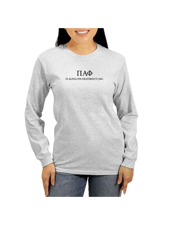 - Pi Alpha Phi Letters Long Sleeve T Shirt - Women's Long Sleeve Graphic Casual T-Shirt