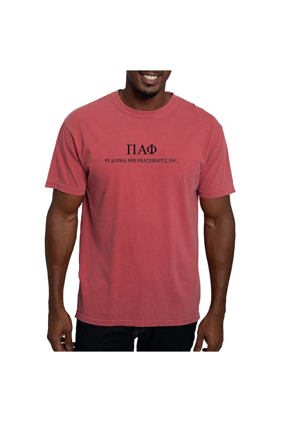 - Pi Alpha Phi Letters T Shirt - Mens Comfort Colors Shirt