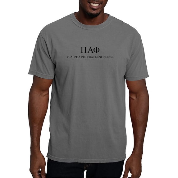 CafePress - Pi Alpha Phi Letters T Shirt - Mens Comfort Colors Shirt