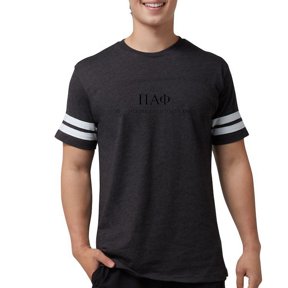 CafePress - Pi Alpha Phi Letters T Shirt - Mens Football Shirt