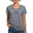 thumbnail image 1 of CafePress - Pi Alpha Phi Letters T Shirt - Women's V-Neck Dark T-Shirt, 1 of 4