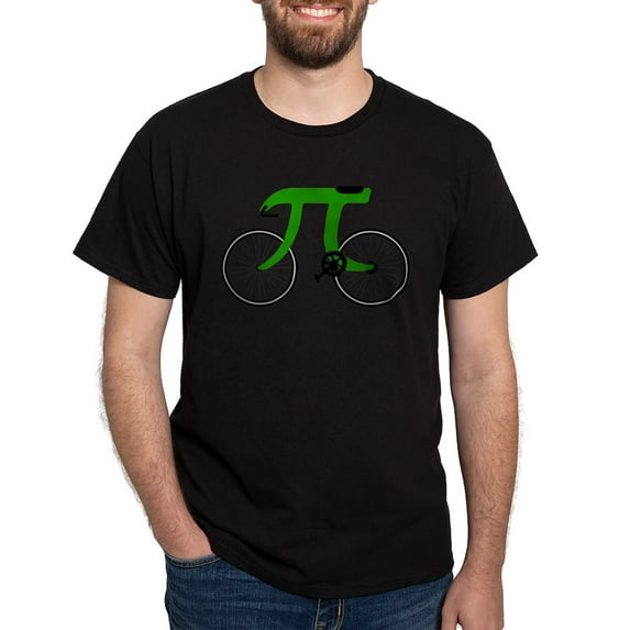 CafePress - Pi Bicycle T Shirt - Men's Classic Graphic Cotton T-Shirt