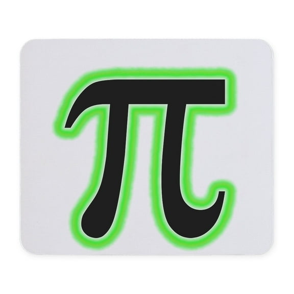 CafePress - Pi (Green Glow) Mousepad - Non-slip Rubber Mousepad, Gaming Mouse Pad