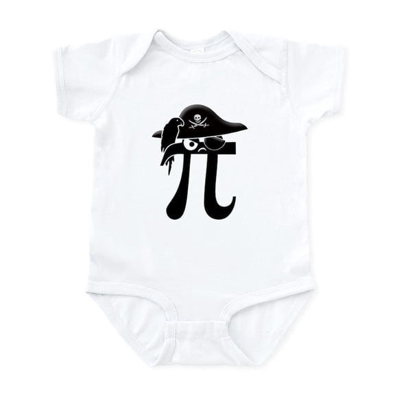 CafePress - Pi Rate Infant Bodysuit - Baby Light Bodysuit, Size Newborn - 24 Months