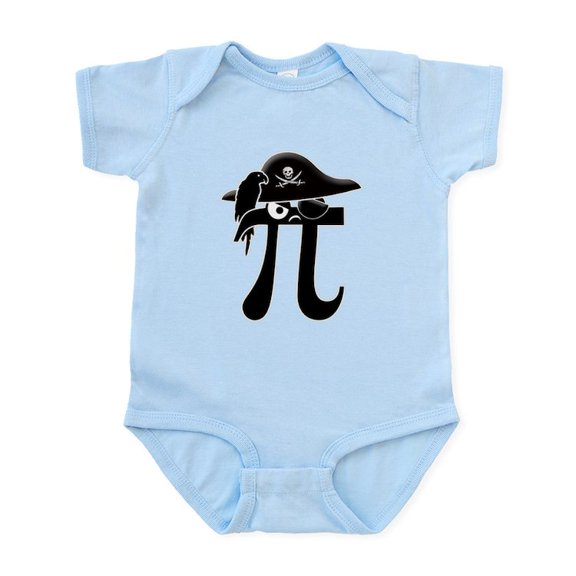 CafePress - Pi Rate Infant Bodysuit - Baby Light Bodysuit, Size Newborn - 24 Months