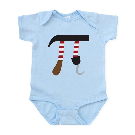 CafePress - Pi Rate Infant Bodysuit - Baby Light Bodysuit, Size Newborn - 24 Months